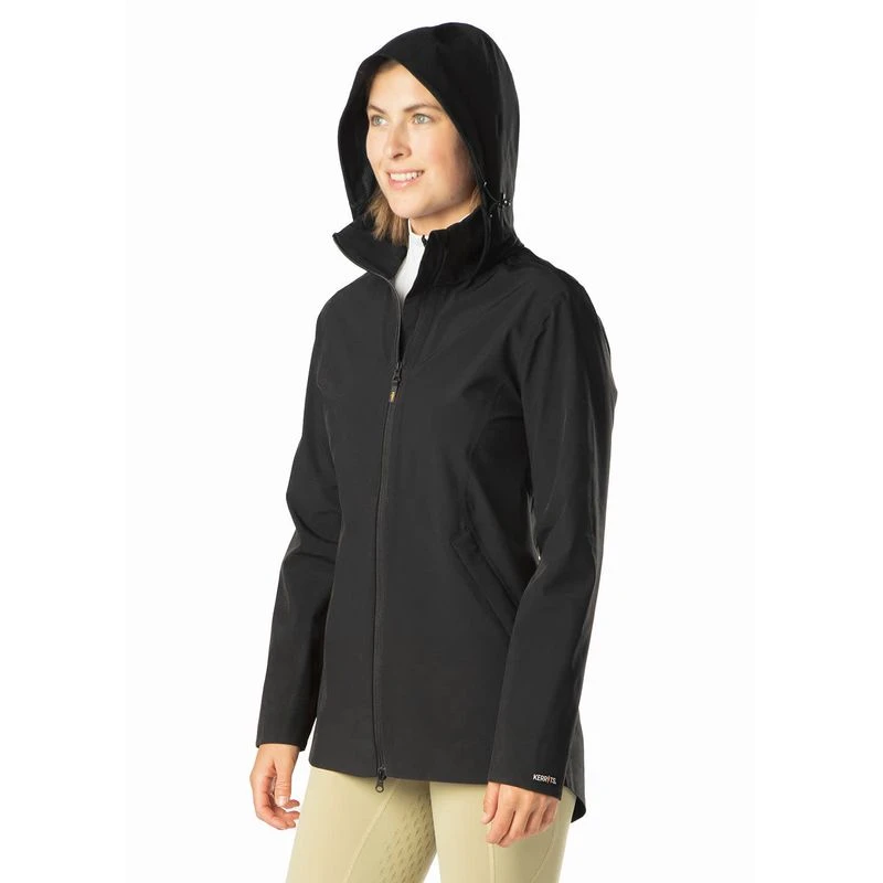 Kerrits Women's Waterproof Rain Jacket - Black 5 Kerrits Women's Waterproof Rain Jacket - Black - Image 3
