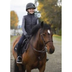 Kerrits Kids' Fleece Lite II Knee Patch Tights - Black Solid -Equestrian Supplies 574526 800 800