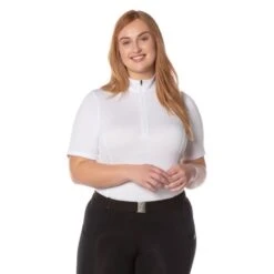 Kerrits Women's Ice Fil Lite Short Sleeve Shirt Solid - White -Equestrian Supplies 576228 800 800