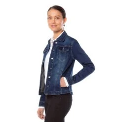 EQL Women's In Motion Jean Jacket - Midnight Wash -Equestrian Supplies 580252 800 800