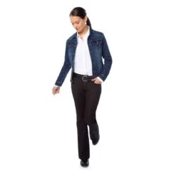 EQL Women's In Motion Jean Jacket - Midnight Wash -Equestrian Supplies 580253 800 800
