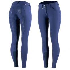 Horze Women's Grand Prix Full Seat Breeches - Patriots Blue
