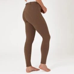 Horze Women's Active Full Seat Breeches - Cocoa Mocha -Equestrian Supplies 583247 800 800