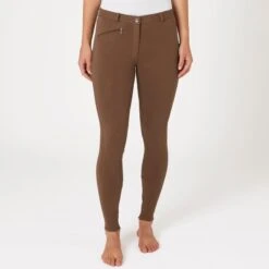 Horze Women's Active Full Seat Breeches - Cocoa Mocha -Equestrian Supplies 583248 800 800