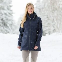 Horze Women's Freya Long Softshell Jacket - Steel Grey -Equestrian Supplies 583946 800 800