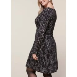 EQL Women's Inspired Scoop Neck Long Sleeve Dress - Black Horseshoe Branches 10 EQL Women's Inspired Scoop Neck Long Sleeve Dress - Black Horseshoe Branches -Equestrian Supplies 585358 800 800