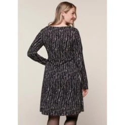 EQL Women's Inspired Scoop Neck Long Sleeve Dress - Black Horseshoe Branches 11 EQL Women's Inspired Scoop Neck Long Sleeve Dress - Black Horseshoe Branches -Equestrian Supplies 585359 800 800