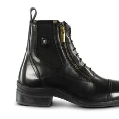 Horze Women's Highgate Paddock Boots - Black 8 Horze Women's Highgate Paddock Boots - Black -Equestrian Supplies 586333 800 800