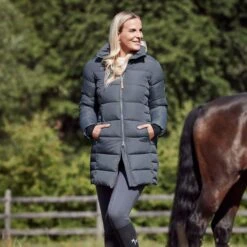 Horze Women's Claire Side Zip Riding Jacket - Blackened Pearl -Equestrian Supplies 586748 800 800