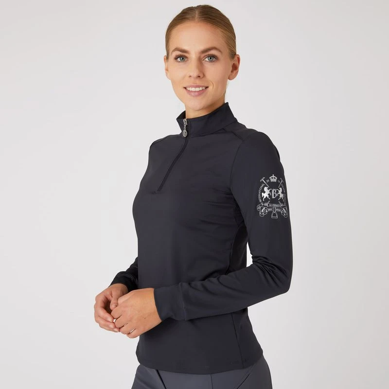 Horze Women's Iris Training And Show Shirt - Dark Navy 7 Horze Women's Iris Training And Show Shirt - Dark Navy - Image 5