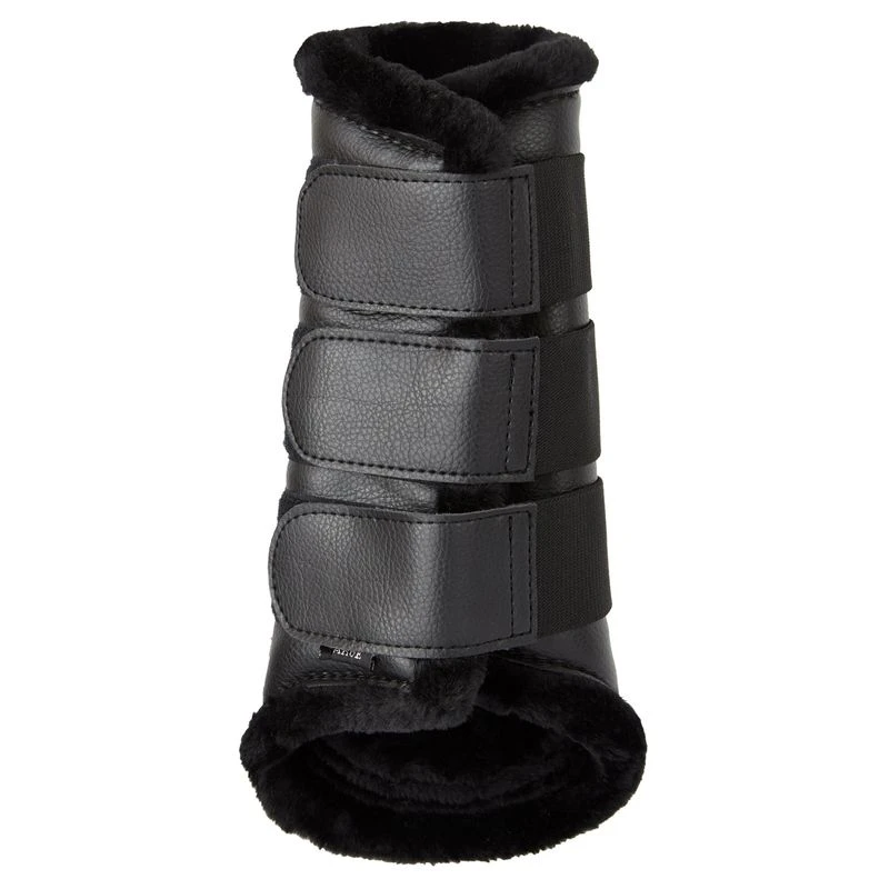 Horze Luminox Reflective Brushing Boots - Black 6 Horze Luminox Reflective Brushing Boots - Black - Image 4