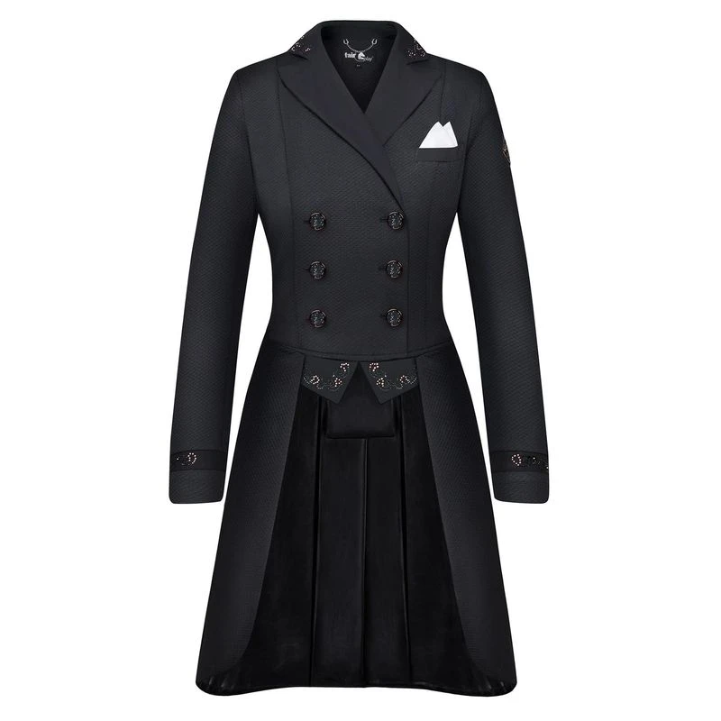 Fair Play Women's Dorothee Rose Gold Comfimesh Shadbelly Coat - Black 3 Fair Play Women's Dorothee Rose Gold Comfimesh Shadbelly Coat - Black