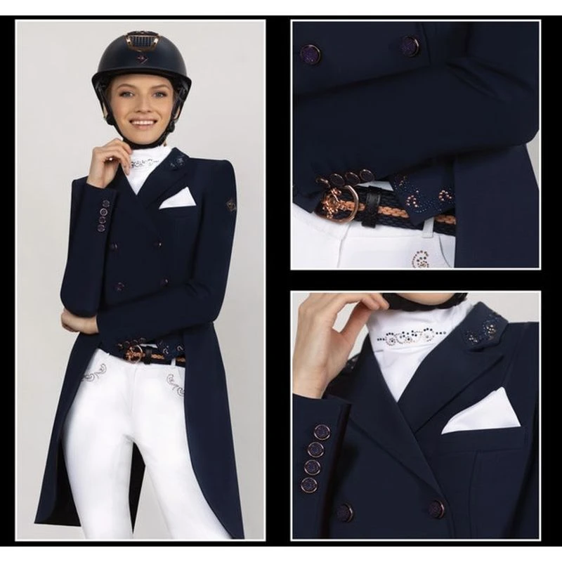 Fair Play Women's Dorothee Rose Gold Comfimesh Shadbelly Coat - Black 5 Fair Play Women's Dorothee Rose Gold Comfimesh Shadbelly Coat - Black - Image 3