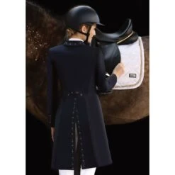 Fair Play Women's Dorothee Rose Gold Shadbelly Coat - Black -Equestrian Supplies 593901 800 800