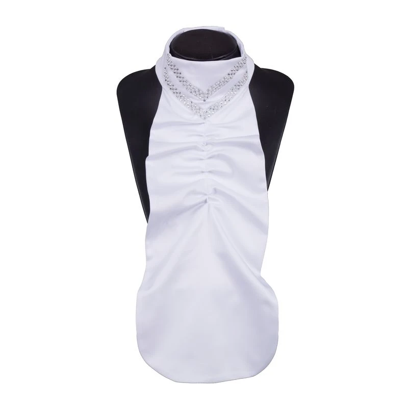 Fair Play Queen Ready Tied Stock Tie - White 3 Fair Play Queen Ready Tied Stock Tie - White