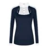 Fair Play Women's Lorella Long Sleeve Competition Shirt - Navy/White 1 Fair Play Women's Lorella Long Sleeve Competition Shirt - Navy/White -Equestrian Supplies 594287 800 800