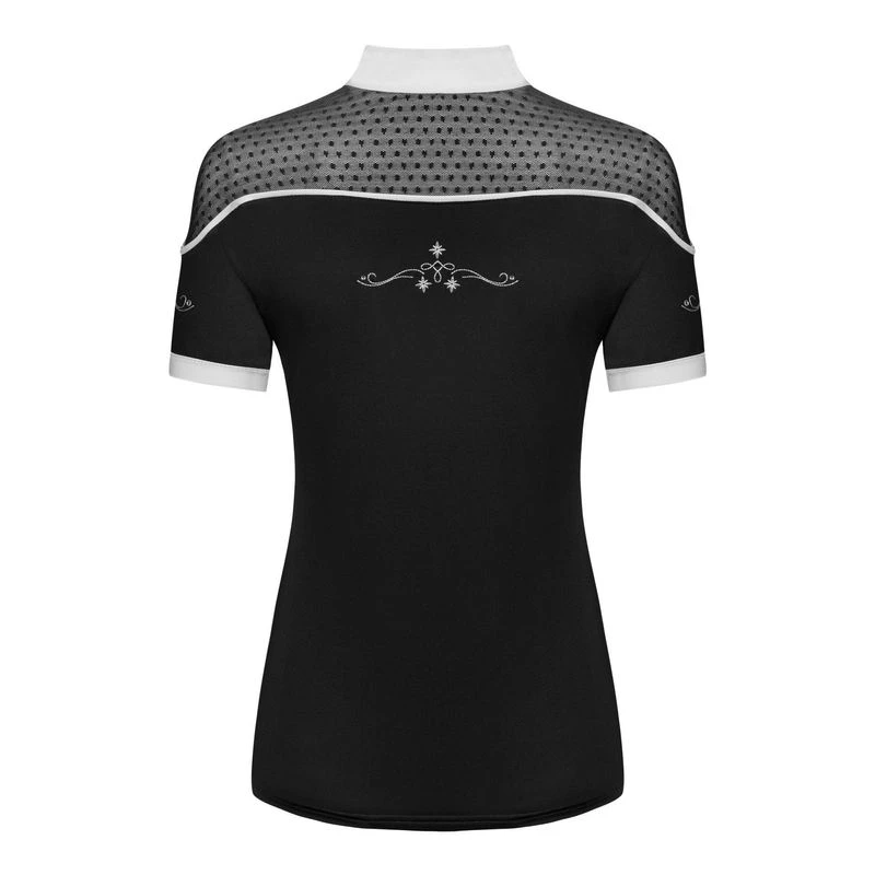 Fair Play Women's Letizia Short Sleeve Competition Shirt - Black 4 Fair Play Women's Letizia Short Sleeve Competition Shirt - Black - Image 2