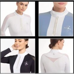 Fair Play Women's Claire Pearl Long Sleeve Competition Shirt - Burgundy/White 9 Fair Play Women's Claire Pearl Long Sleeve Competition Shirt - Burgundy/White -Equestrian Supplies 594954 800 800