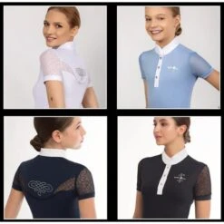 Fair Play Women's Cecile Short Sleeve Competition Shirt - White 9 Fair Play Women's Cecile Short Sleeve Competition Shirt - White -Equestrian Supplies 595014 800 800