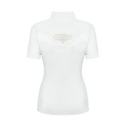Fair Play Women's Cecile Rose Gold Short Sleeve Competition Shirt - White 7 Fair Play Women's Cecile Rose Gold Short Sleeve Competition Shirt - White -Equestrian Supplies 595176 800 800