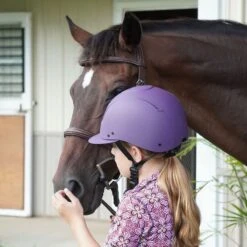 IRH EQUI-PRO Helmet W/Sun Visor - Matte Purple -Equestrian Supplies 596904 800 800