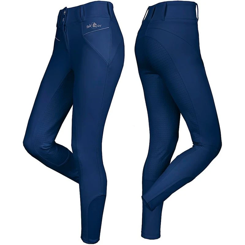 Fair Play Women's Carina Full Seat Breeches - Navy 3 Fair Play Women's Carina Full Seat Breeches - Navy