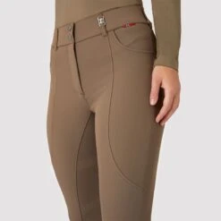 B Vertigo Women's Davina Full Seat Breeches - Shiitake Beige -Equestrian Supplies 600870 800 800