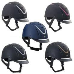 Ovation Z-6 Glitz Helmet - Black/Black/Gold -Equestrian Supplies 605785 800 800