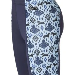 Kerrits Kids' Knee Patch Performance Tights - Ink/Ink Painted Horse -Equestrian Supplies 610037 800 800