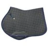 Romfh Curvy Saddle Pad - Grey/Navy 1 Romfh Curvy Saddle Pad - Grey/Navy -Equestrian Supplies 615532 800 800