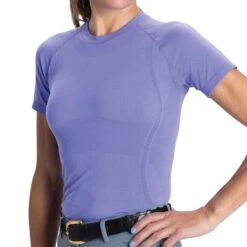 Romfh Women's Seamless Short Sleeve Shirt - Very Peri