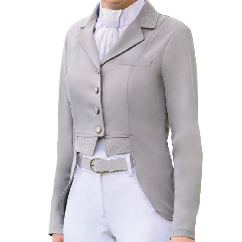 Ovation Women's Elegance Dressage Short Tail Coat - Grey 3 Ovation Women's Elegance Dressage Short Tail Coat - Grey