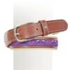 Romfh Women's Leather & Canvas Belt - Punk Rock Ponies -Equestrian Supplies 616573 800 800