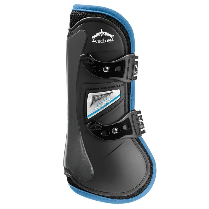 Veredus Olympus Vento Color Open Front Boots - Black/Light Blue 3 Veredus Olympus Vento Color Open Front Boots - Black/Light Blue