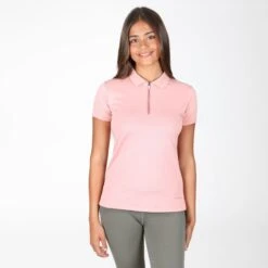 Shires Aubrion Women's Poise Tech Polo - Rose -Equestrian Supplies 618724 800 800