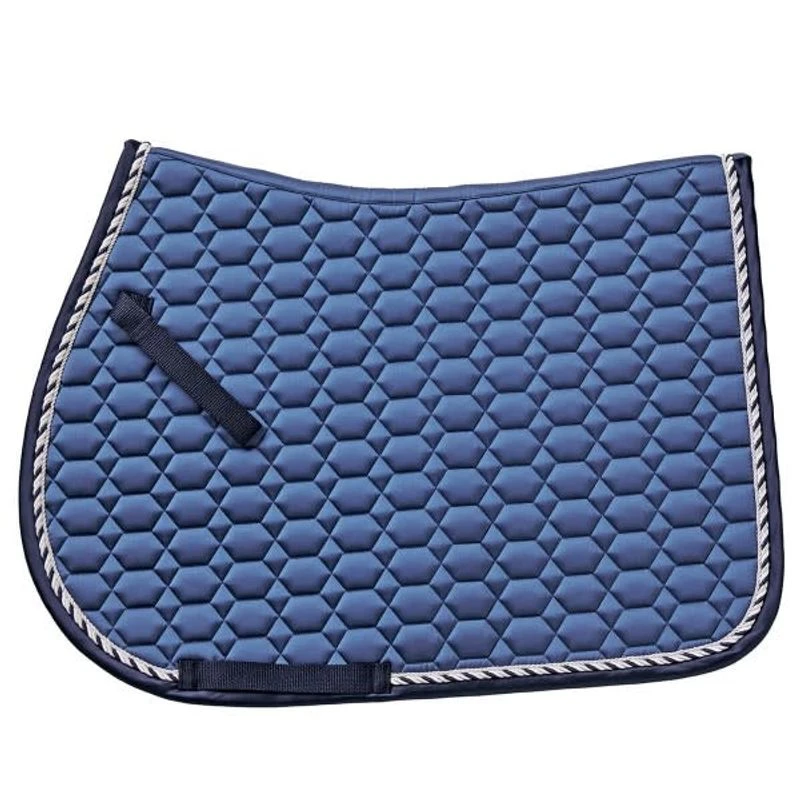 Ovation Elegance Satin AP Pony Saddle Pad - Navy 3 Ovation Elegance Satin AP Pony Saddle Pad - Navy