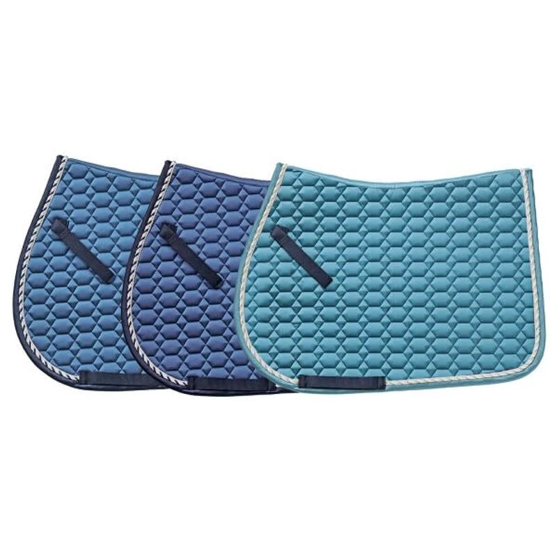 Ovation Elegance Satin AP Pony Saddle Pad - Navy 4 Ovation Elegance Satin AP Pony Saddle Pad - Navy - Image 2