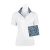 RJ Classics Women's Sadie 37.5 Short Sleeve Show Shirt - White/Blue Paisley Floral -Equestrian Supplies 624059 800 800
