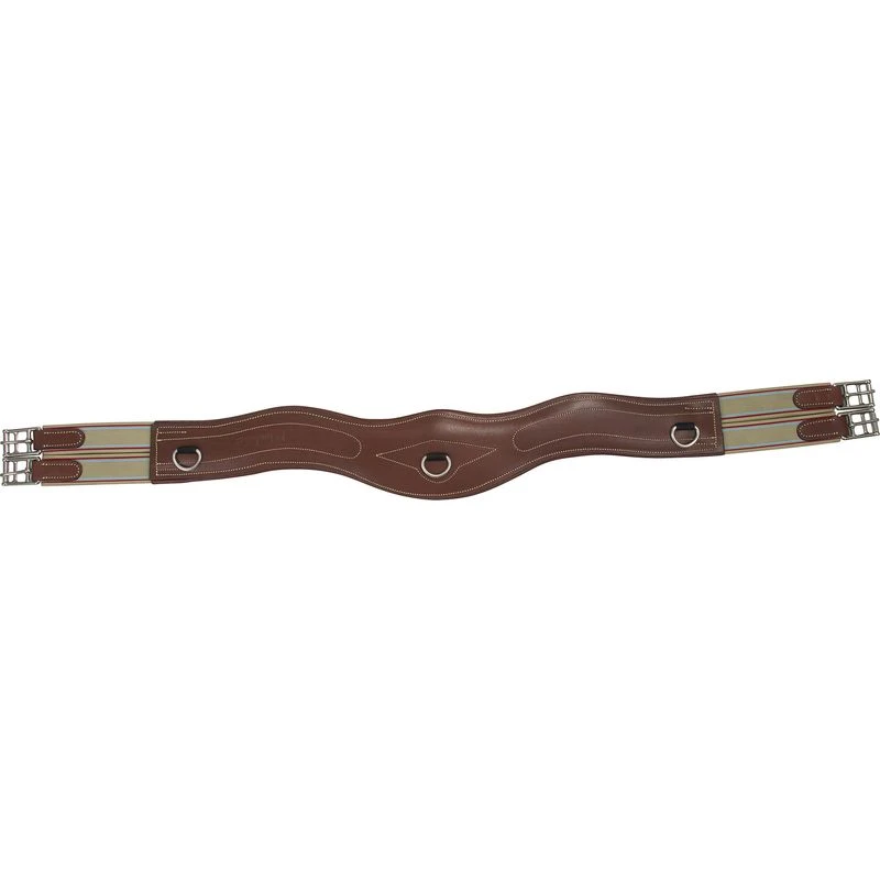 M. Toulouse Anatomic Shaped Padded Leather Girth - Cognac 3 M. Toulouse Anatomic Shaped Padded Leather Girth - Cognac