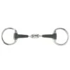 Horze Rubber Oval Link Eggbutt Snaffle Bit - Black -Equestrian Supplies 631970 800 800