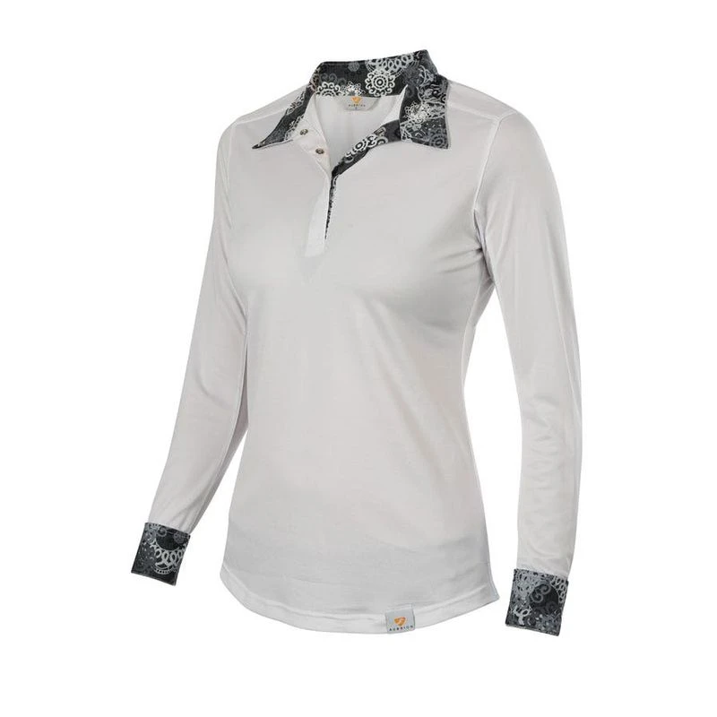 Shires Aubrion Women's Equestrian Style Shirt - Vintage Strokes 4 Shires Aubrion Women's Equestrian Style Shirt - Vintage Strokes - Image 2