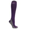 Woof Wear Competition Sock 2 Pairs - Damson/Grey -Equestrian Supplies 644018 800 800