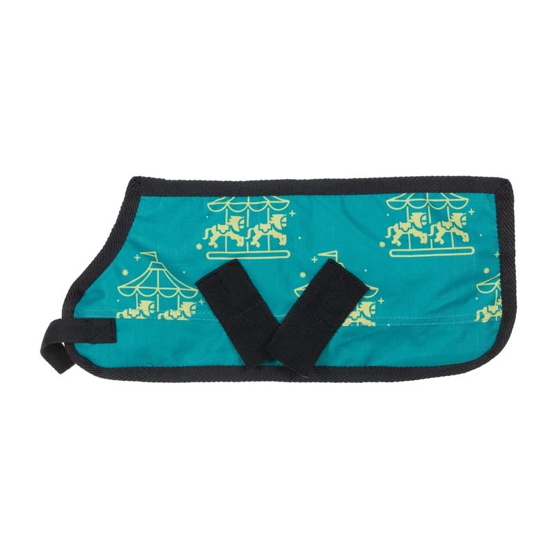 Horze Magical Carousel Pony Turnout Sheet - Green Blue Slate 3 Horze Magical Carousel Pony Turnout Sheet - Green Blue Slate