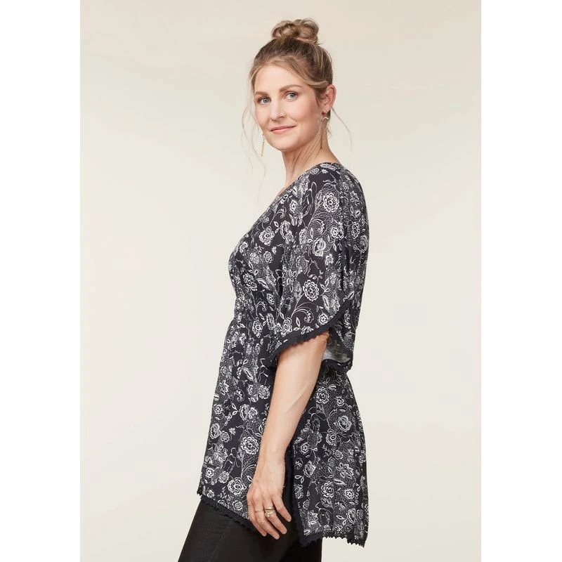 EQL Women's Daydream Gauze Tunic - Black Eq Lace 4 EQL Women's Daydream Gauze Tunic - Black Eq Lace - Image 2