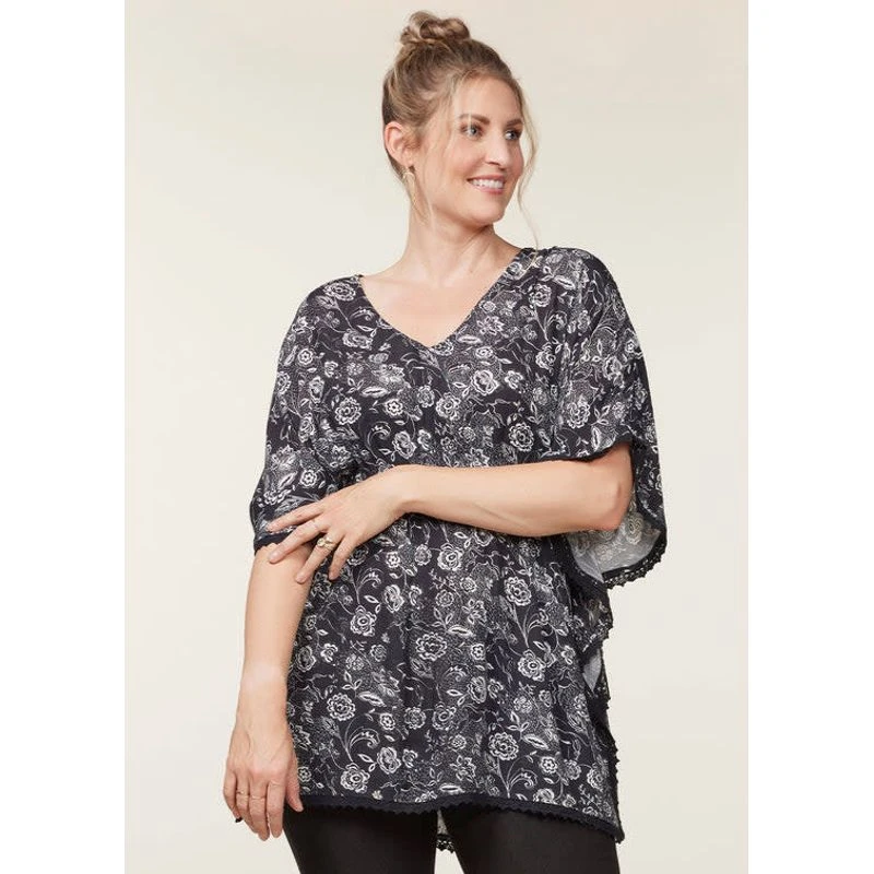 EQL Women's Daydream Gauze Tunic - Black Eq Lace 5 EQL Women's Daydream Gauze Tunic - Black Eq Lace - Image 3