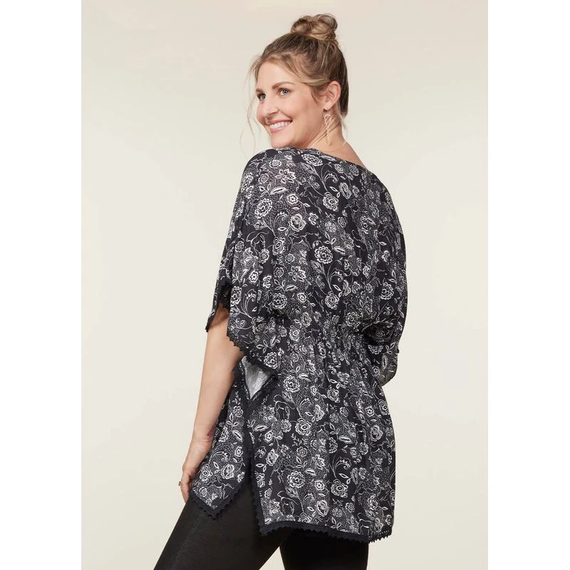 EQL Women's Daydream Gauze Tunic - Black Eq Lace 6 EQL Women's Daydream Gauze Tunic - Black Eq Lace - Image 4