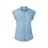 EQL Women's Tencel Rolled Cuff Shirt - Chambray 2 EQL Women's Tencel Rolled Cuff Shirt - Chambray -Equestrian Supplies 644823 800 800