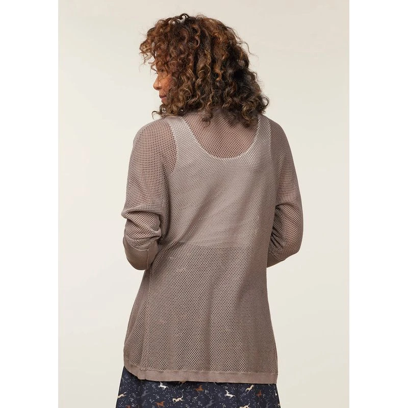EQL Women's Mesh Cocoon Cardigan - Falcon 6 EQL Women's Mesh Cocoon Cardigan - Falcon - Image 4