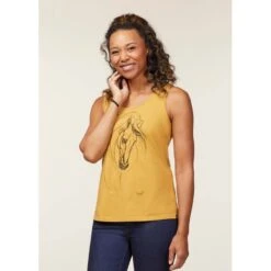 EQL Women's Graceful Horse Tank - Dijon -Equestrian Supplies 645079 800 800