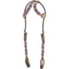 Western Rawhide Pink/Crystal Ear Headstall - Golden 2 Western Rawhide Pink/Crystal Ear Headstall - Golden -Equestrian Supplies 645623 800 800